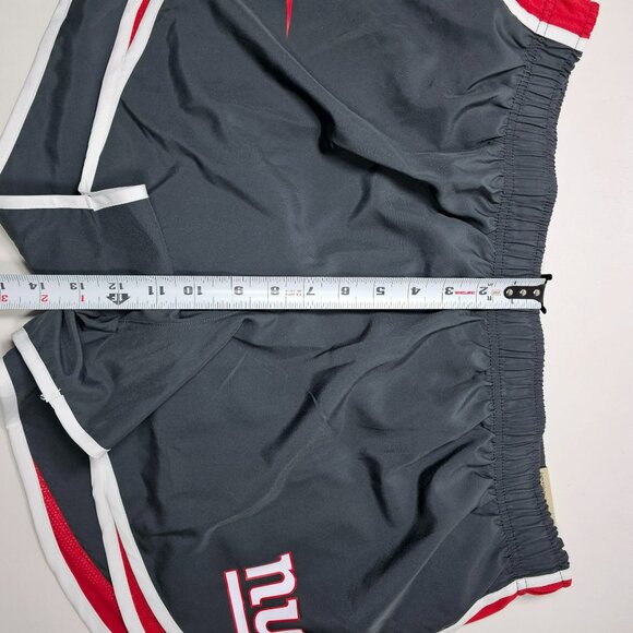 Nike NY Giants NWT Dri-Fit Lined Running Shorts Womens Size XXL Gray Red White - Picture 10 of 11